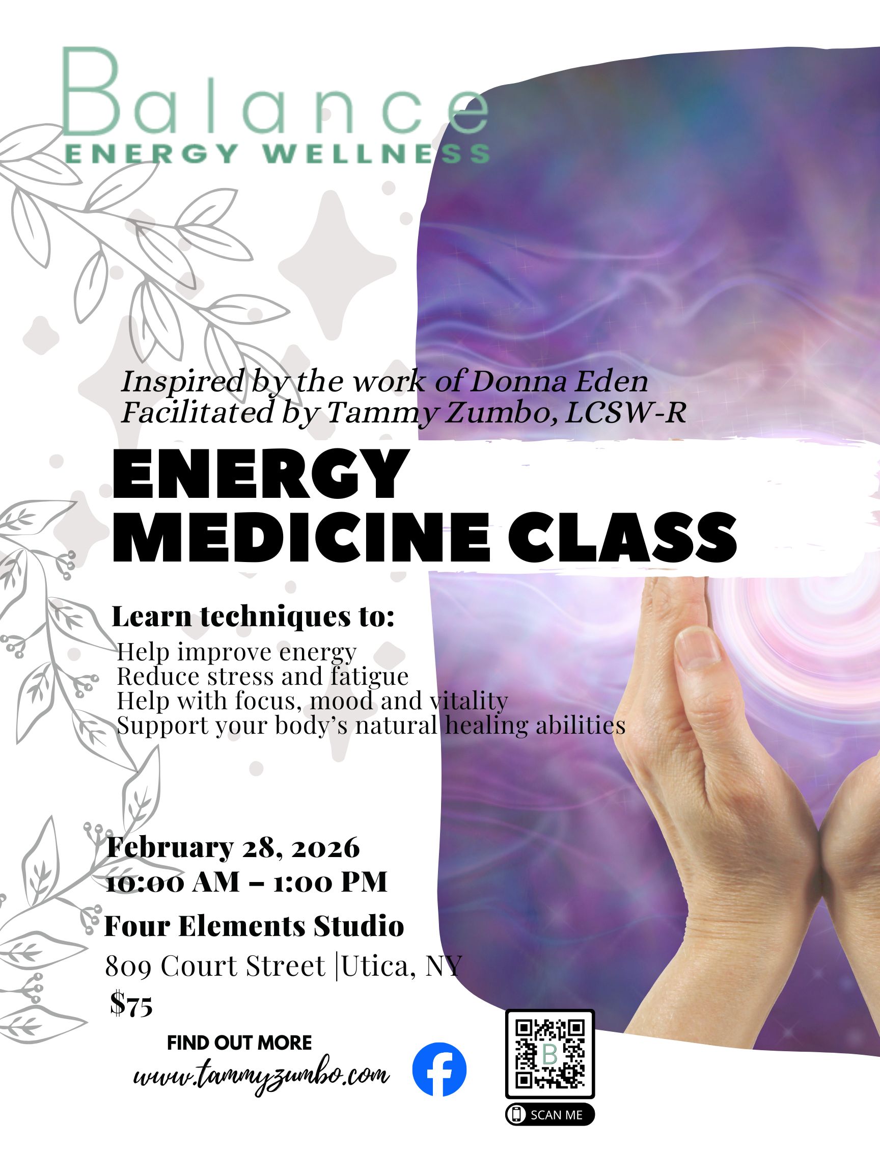 Energy Medicine Class poster